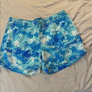 COLUMBIA PFG Women’s Blue Printed Casual Shorts XXL